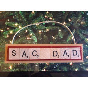 SAC DAD Sacramento Republic FC Christmas Ornament Scrabble Tiles